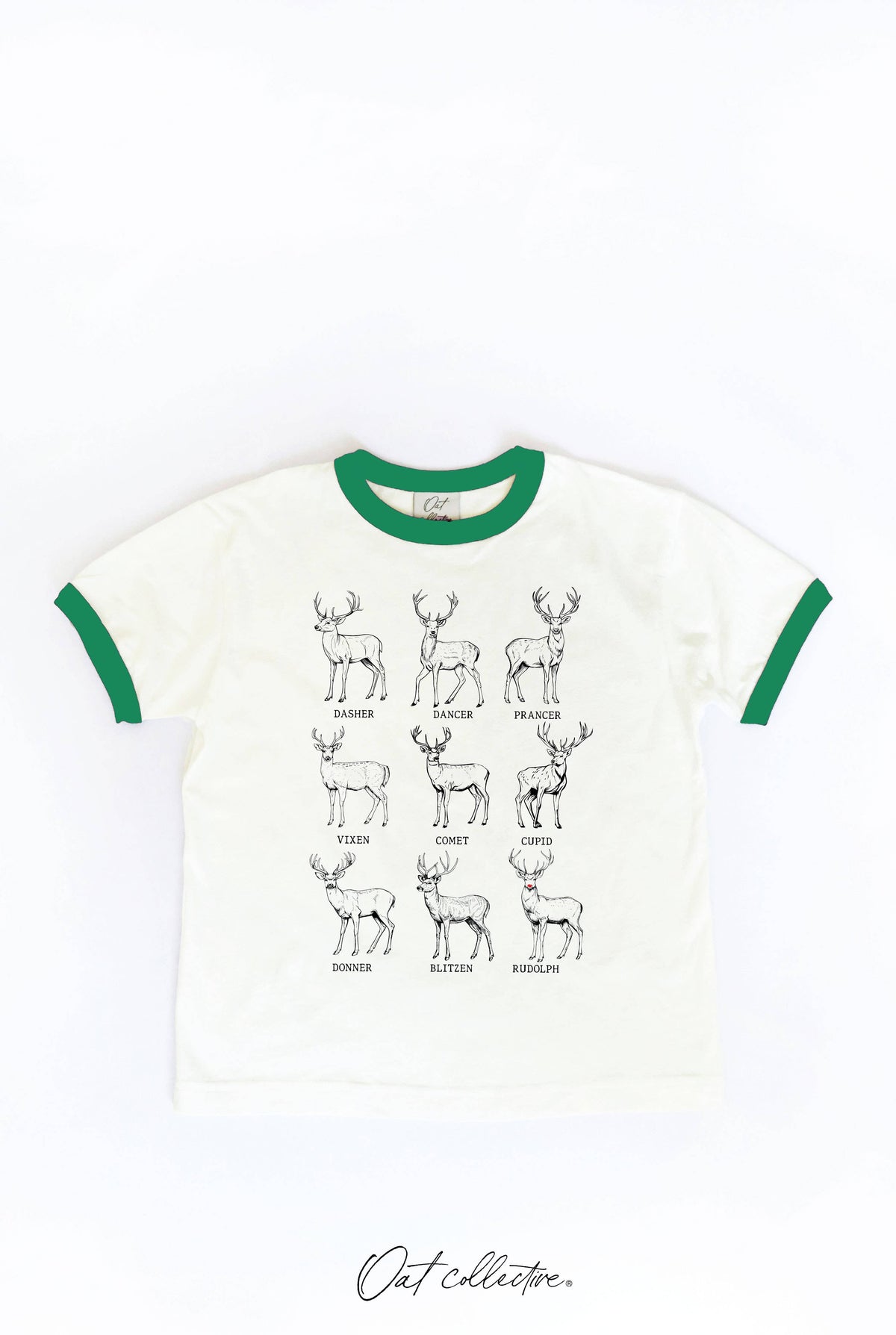 SANTA REINDEER'S Toddler Unisex Ringer Top