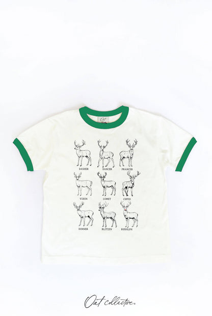 SANTA REINDEER'S Toddler Unisex Ringer Top