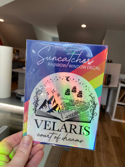 Velaris suncatcher rainbow prism window decal | ACOTAR merch