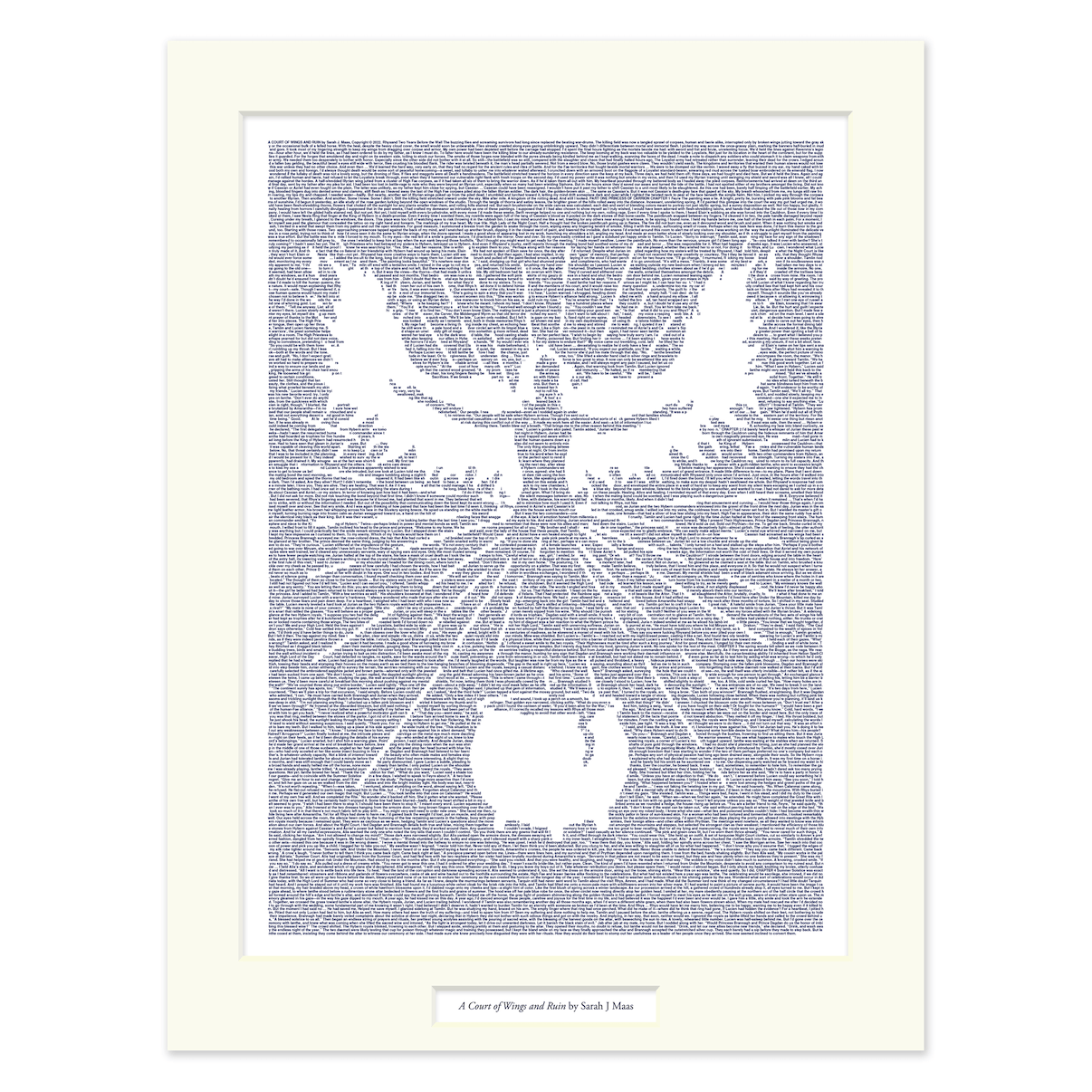 A Court of Wings and Ruin Matted Print