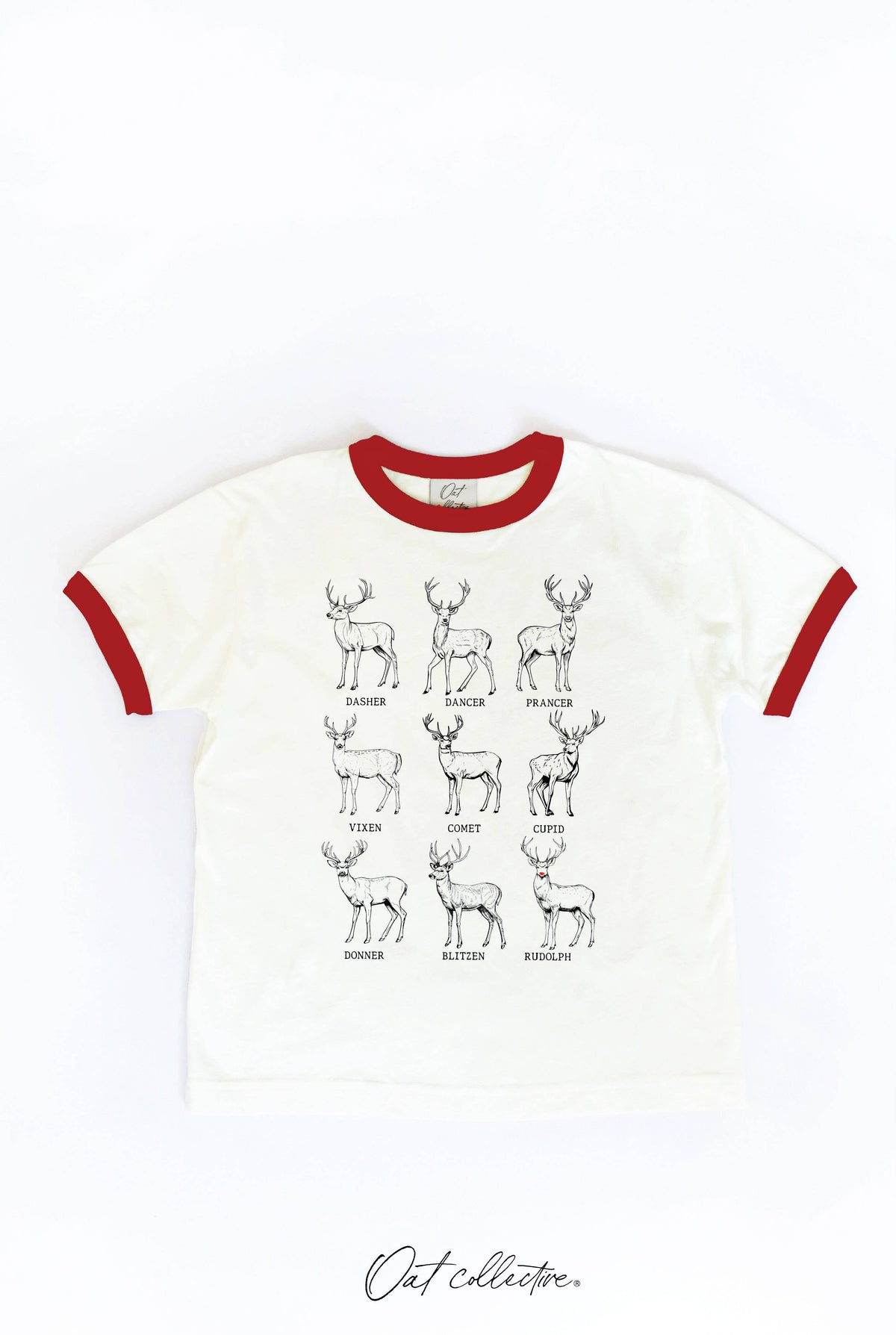 SANTA REINDEER'S Toddler Unisex Ringer Top