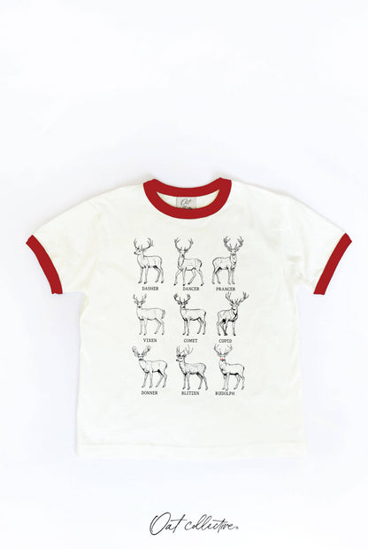 SANTA REINDEER'S Toddler Unisex Ringer Top