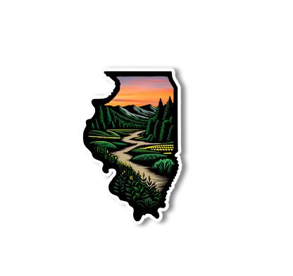 Illinois State Sticker – Fields Of Dreams