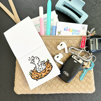 Pocket Pets Animal Designs 3x3 Mini Coloring Book for Adult