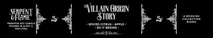 Villain Origin Story Candle, Spiced Citrus Apple