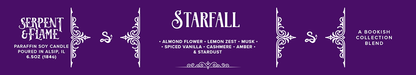 Starfall Candle, Almond Flower Vanilla Cashmere