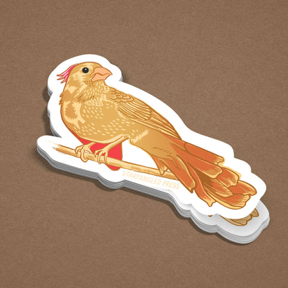 Pretty Lady Cardinal Sticker