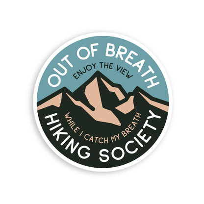 Out of Breath Hiking Society Sticker