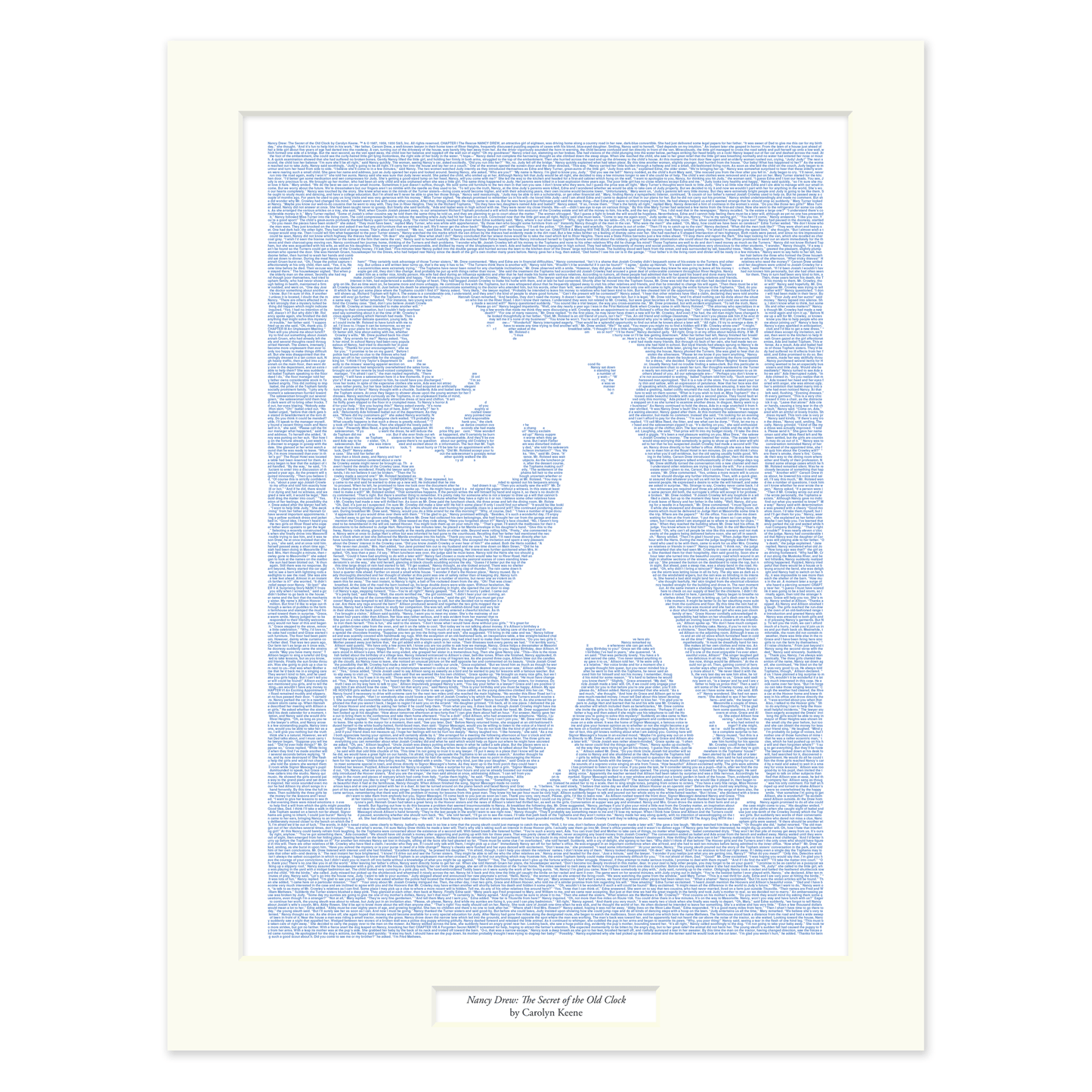 Nancy Drew: The Secret of the Old Clock Matted Print