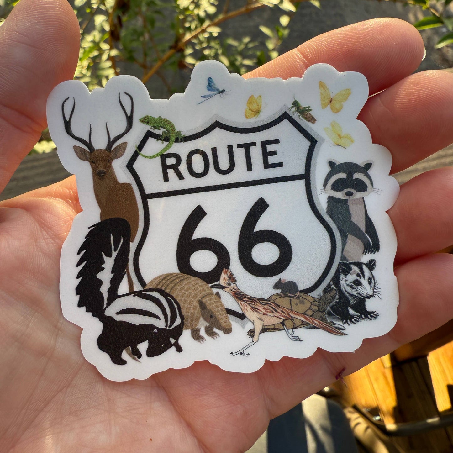 Animals of Route 66 - 3" Vinyl Sticker
