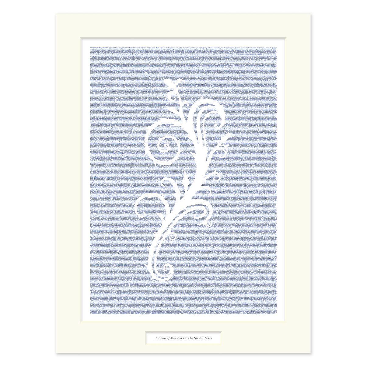 A Court of Mist and Fury Matted Print