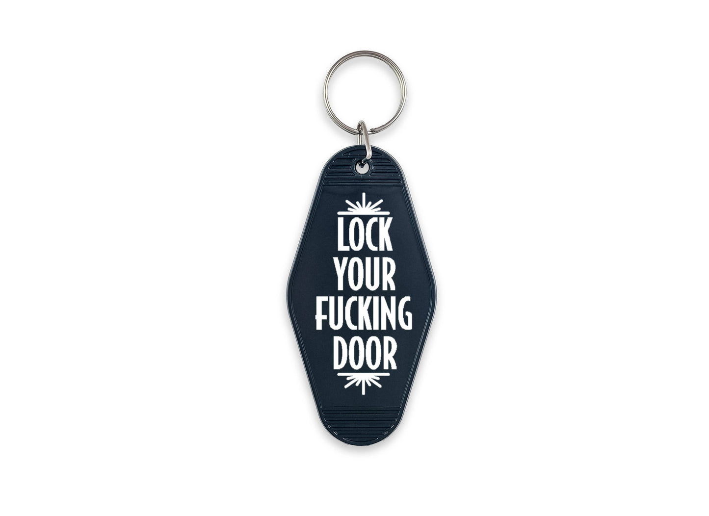 Lock Your Fucking Door Motel Keychain, True Crime Fan Gift