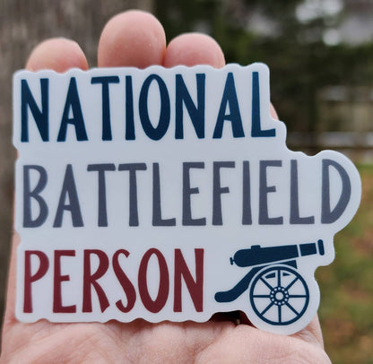 National Battlefield Person Vinyl Sticker