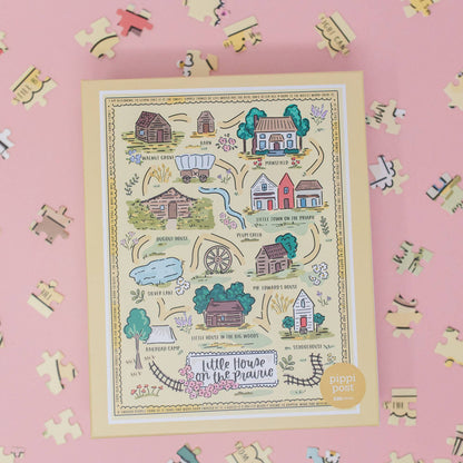 Little House on the Prairie Map - 500 Piece Jigsaw Puzzle