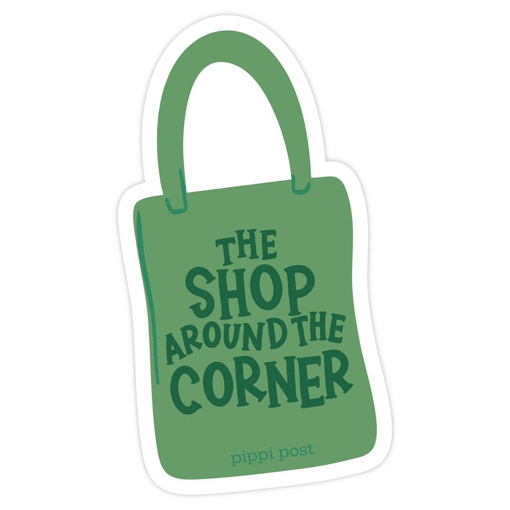 The Shop Around the Corner Tote Decal Sticker