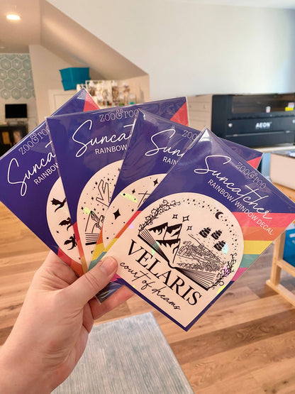Velaris suncatcher rainbow prism window decal | ACOTAR merch