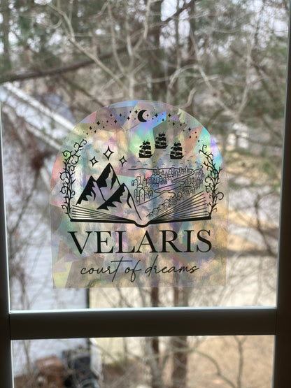 Velaris suncatcher rainbow prism window decal | ACOTAR merch