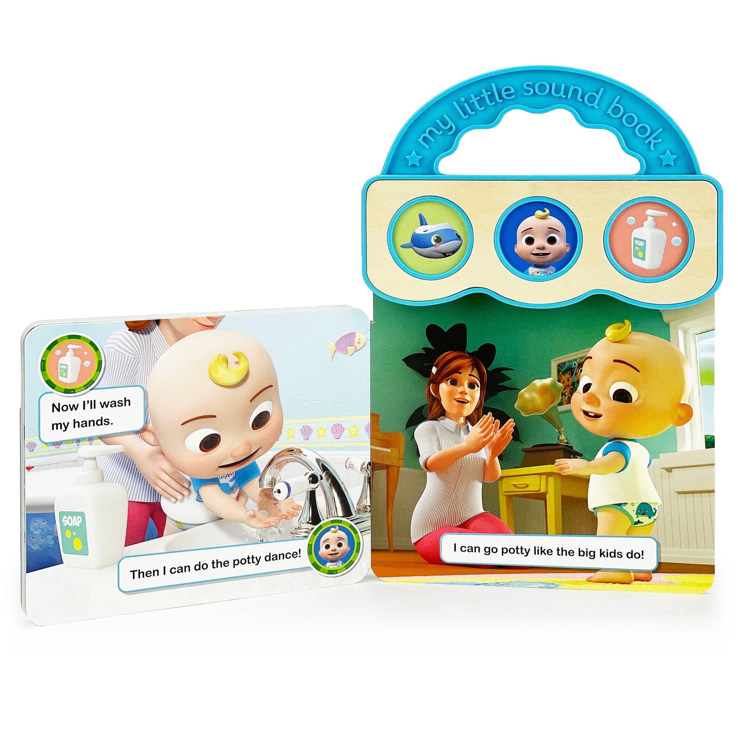 CoComelon J.J.'s Potty Time 3-Button Sound Book