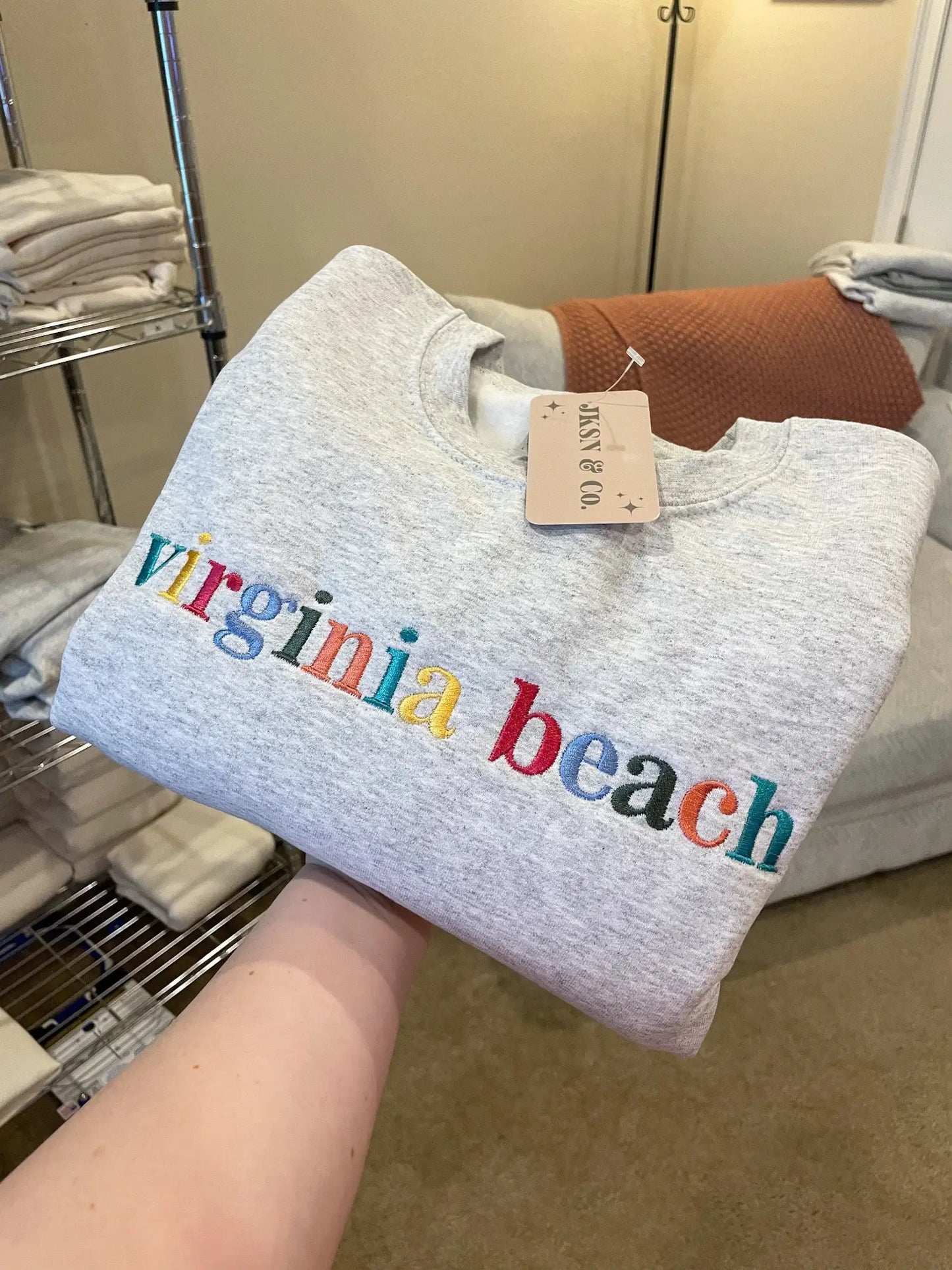 Multicolored Embroidered City Sweatshirt, City Pride