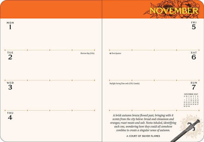 Court of Thorns and Roses 2027 Monthly/Weekly Planner Calendar