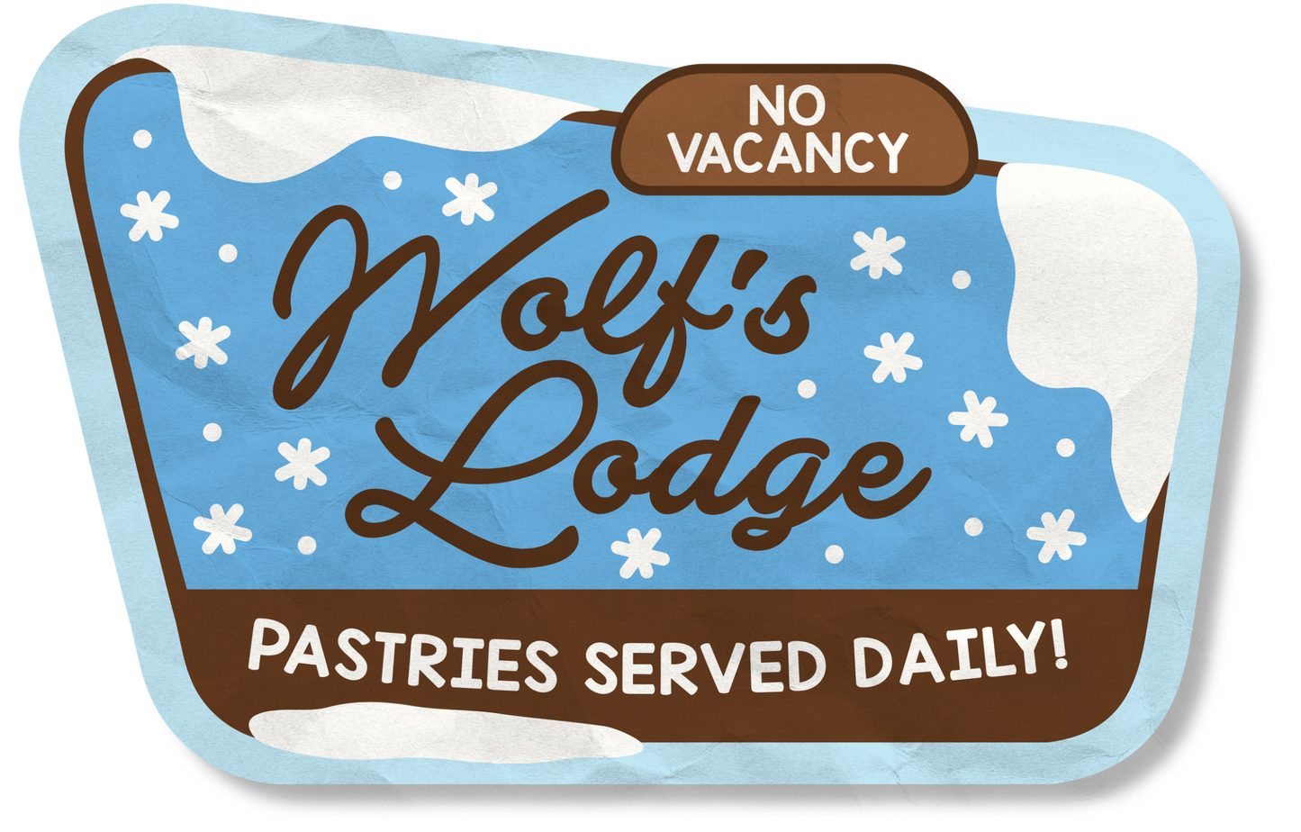 And Now, Back To You Wolf's Lodge Sticker