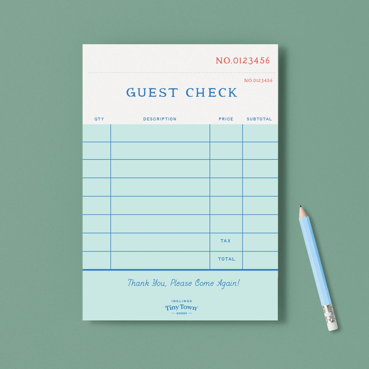 Inklings Tiny Town™ Play Notepad - Guest Check