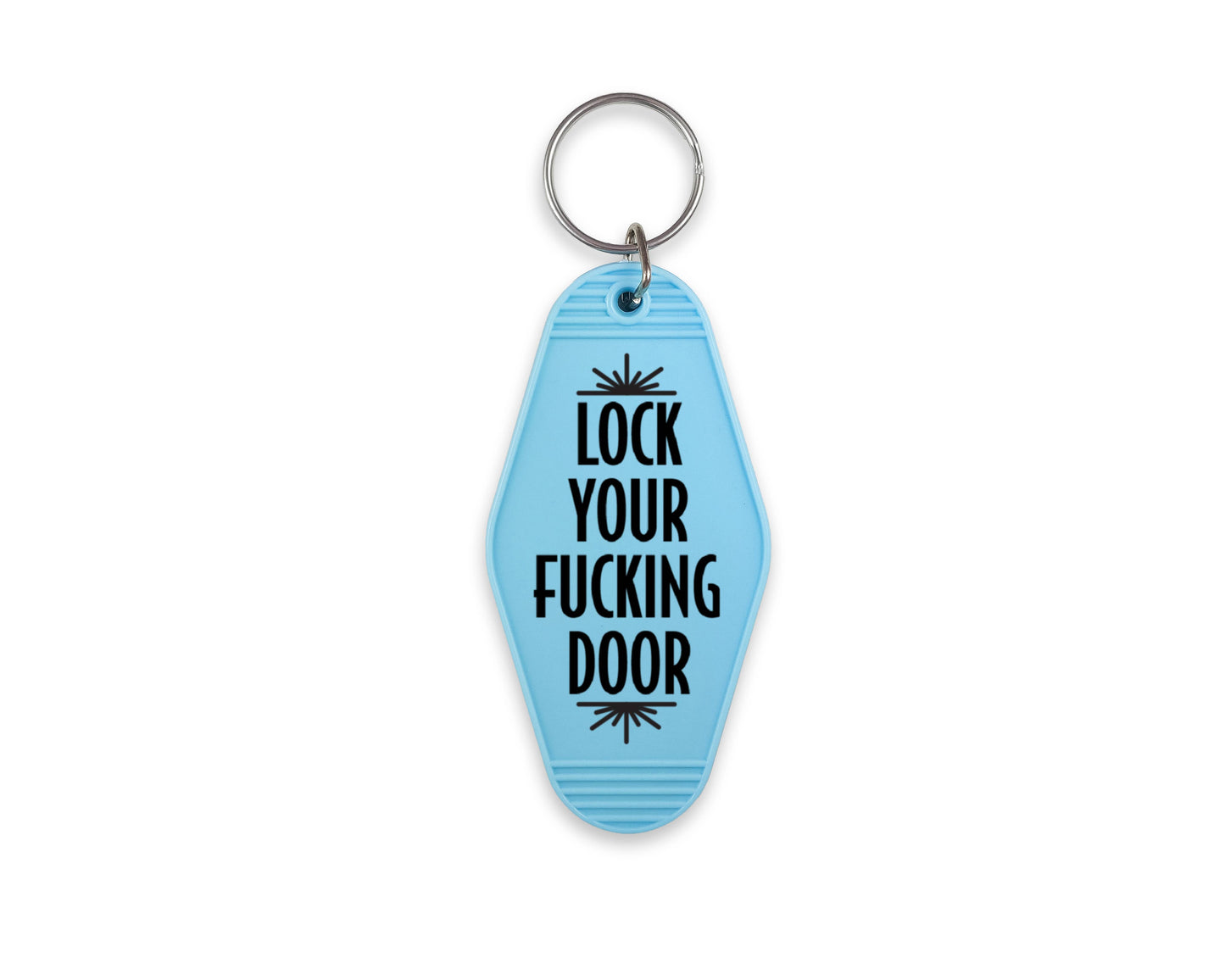 Lock Your Fucking Door Motel Keychain, True Crime Fan Gift