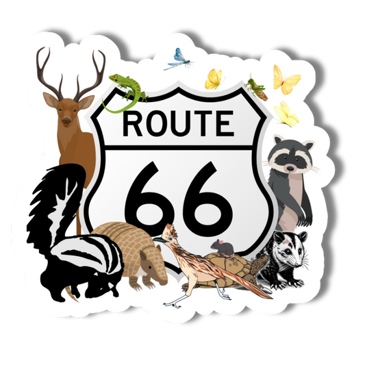 Animals of Route 66 - 3" Vinyl Sticker