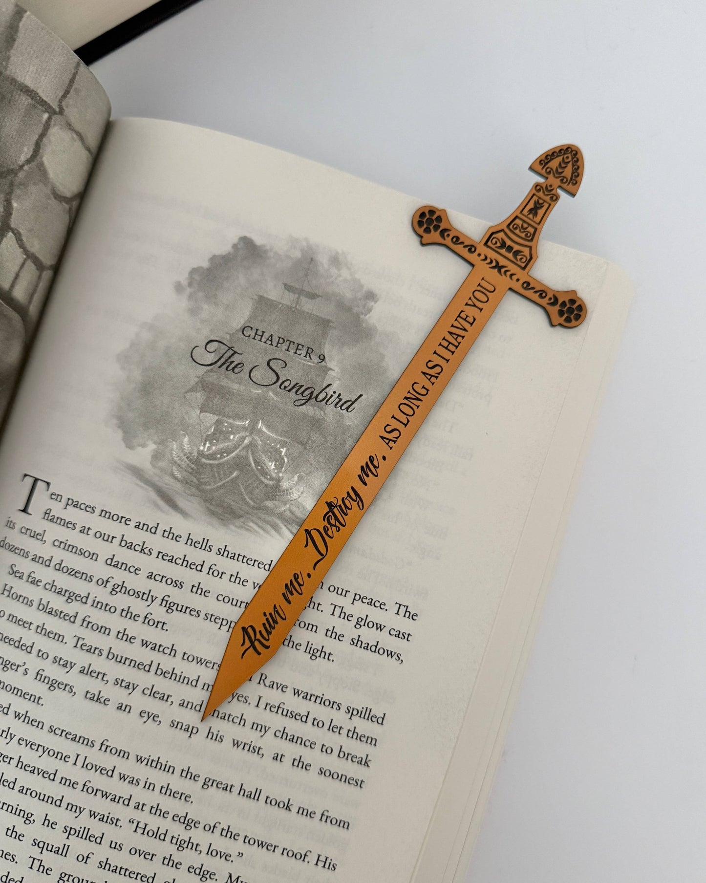 The Ever King sword bookmark  officially licensed book merch