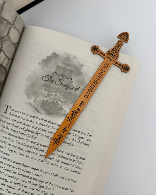The Ever King sword bookmark  officially licensed book merch