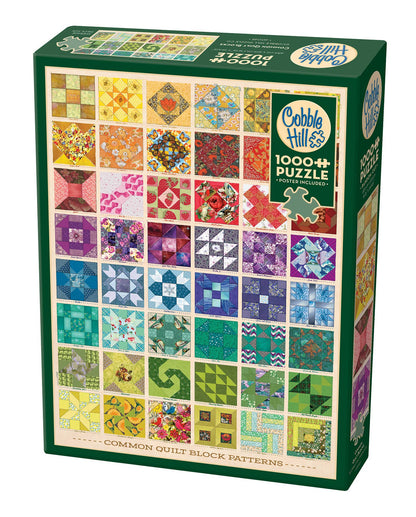 Common Quilt Blocks 1000-Piece Puzzle