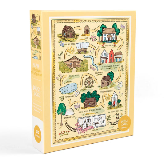 Little House on the Prairie Map - 500 Piece Jigsaw Puzzle
