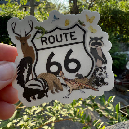 Animals of Route 66 - 3" Vinyl Sticker