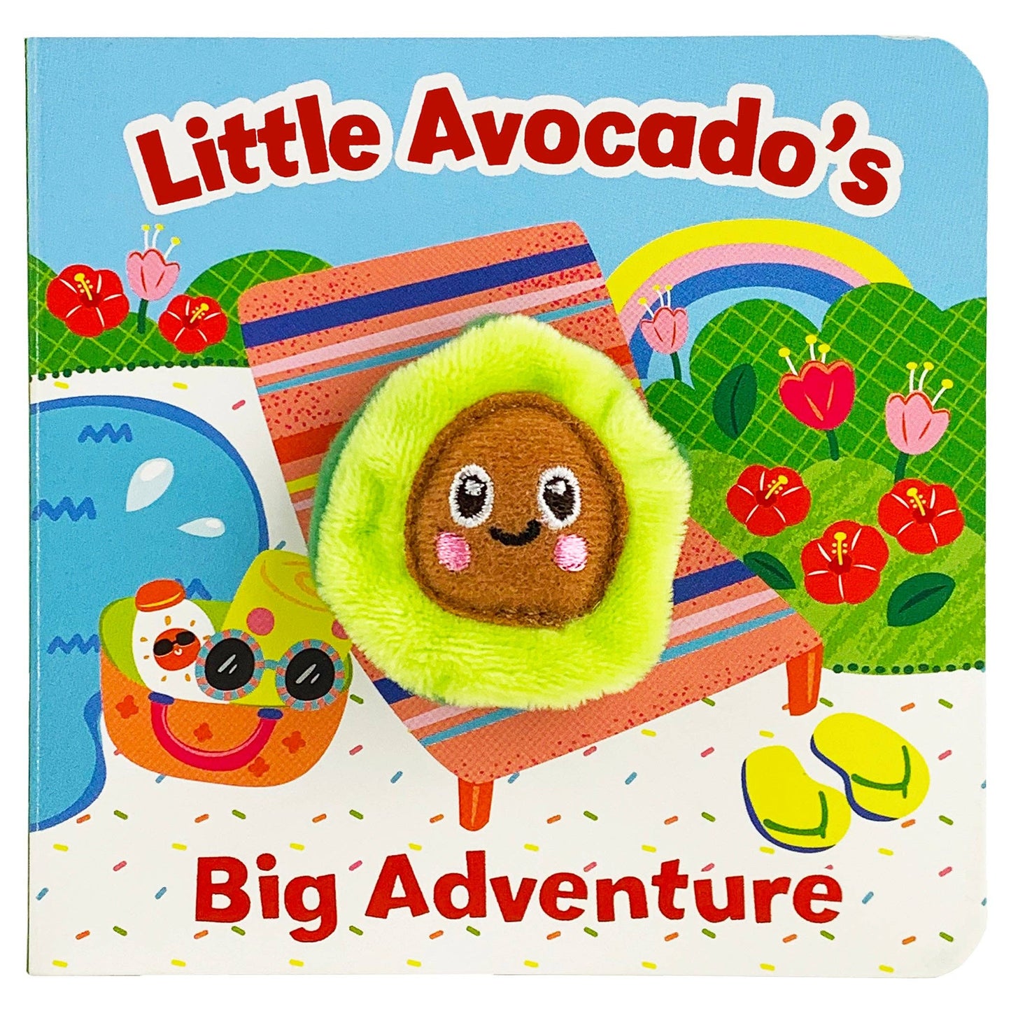 Little Avocado's Big Adventure Food Finger Puppet Board Book