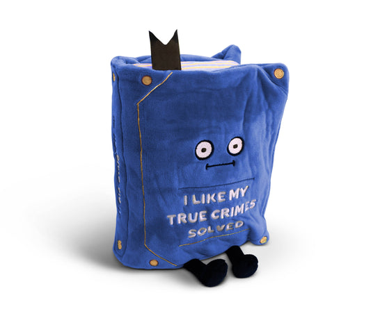 Plush Book  True Crime Solved  Soft Cuddly Toy Funny Cute