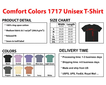 Comfort Colors Floral Teach Shirt, Back To School Shirt