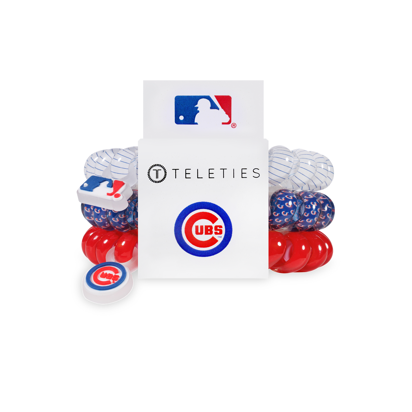 Spiral Hair Coils | Large | Chicago Cubs Hair Ties