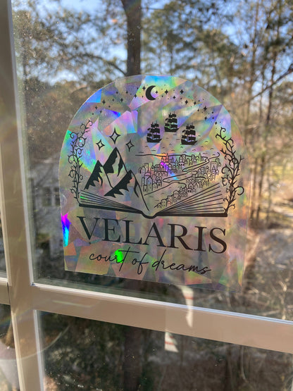 Velaris suncatcher rainbow prism window decal | ACOTAR merch