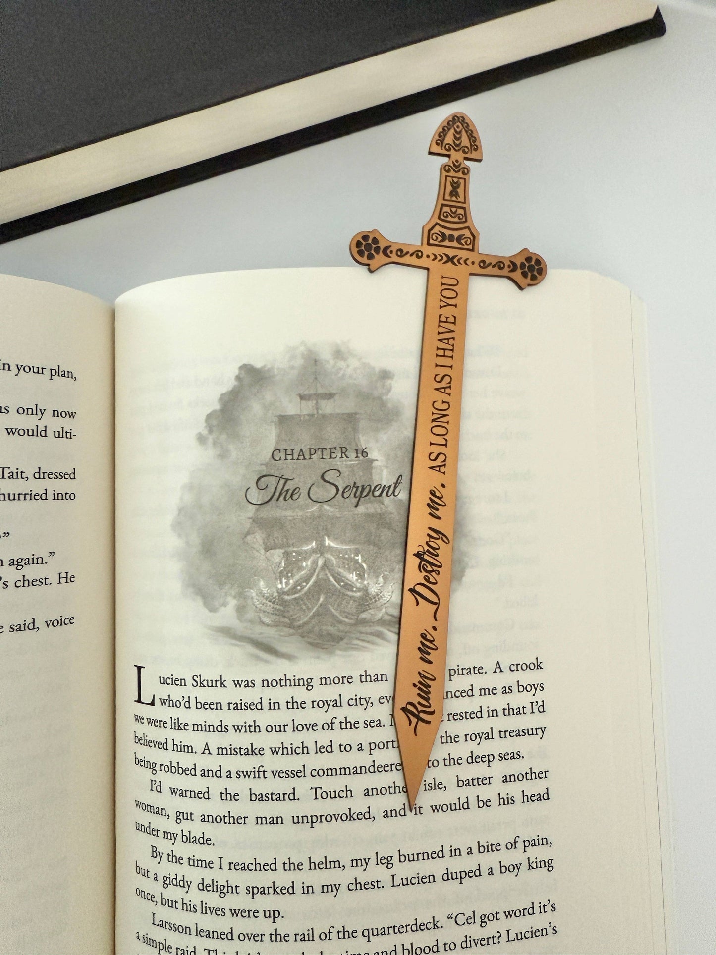 The Ever King sword bookmark  officially licensed book merch