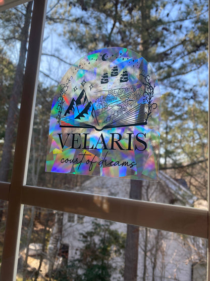 Velaris suncatcher rainbow prism window decal | ACOTAR merch