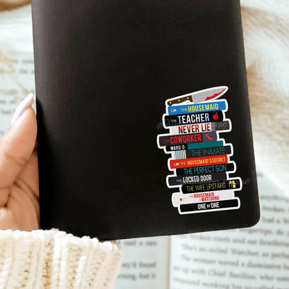 Freida McFadden Book Stack Sticker
