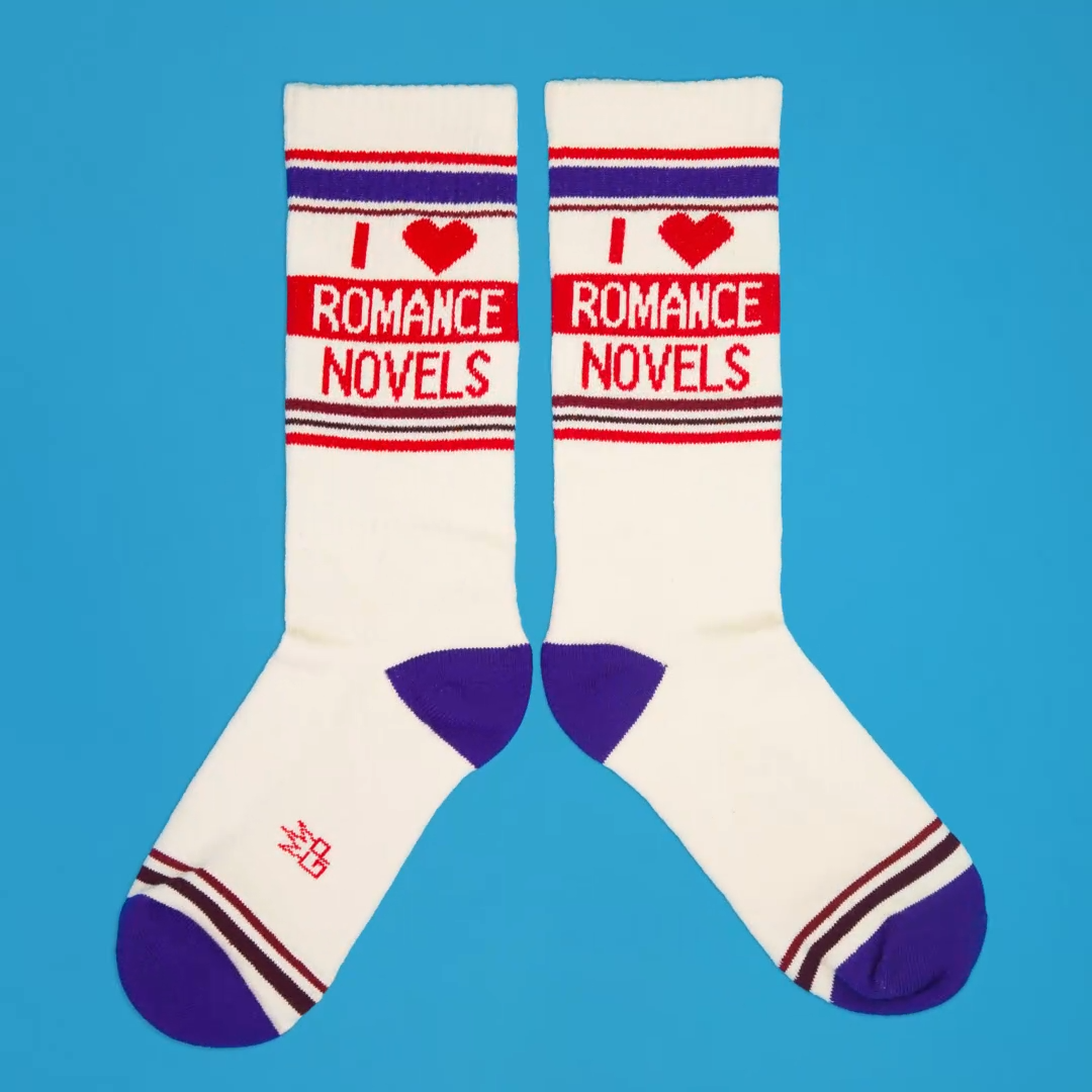 I <3 Romance Novels Gym Socks